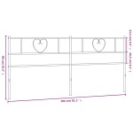 vidaXL Tăblie de pat metalică, alb, 200 cm vidaXL Tăblie de pat metalică, alb, 200 cm