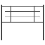 vidaXL Tăblie de pat metalică, negru, 107 cm vidaXL Tăblie de pat metalică, negru, 107 cm