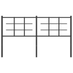 vidaXL Tăblie de pat metalică, negru, 150 cm vidaXL Tăblie de pat metalică, negru, 150 cm