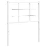 vidaXL Tăblie de pat metalică, alb, 75 cm vidaXL Tăblie de pat metalică, alb, 75 cm