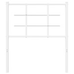 vidaXL Tăblie de pat metalică, alb, 75 cm vidaXL Tăblie de pat metalică, alb, 75 cm
