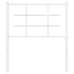 vidaXL Tăblie de pat metalică, alb, 80 cm vidaXL Tăblie de pat metalică, alb, 80 cm