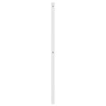 vidaXL Tăblie de pat metalică, alb, 100 cm