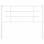 vidaXL Tăblie de pat metalică, alb, 107 cm
