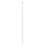 vidaXL Tăblie de pat metalică, alb, 107 cm