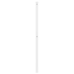 vidaXL Tăblie de pat metalică, alb, 120 cm
