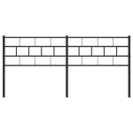vidaXL Tăblie de pat metalică, negru, 160 cm vidaXL Tăblie de pat metalică, negru, 160 cm