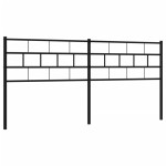 vidaXL Tăblie de pat metalică, negru, 160 cm vidaXL Tăblie de pat metalică, negru, 160 cm