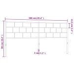 vidaXL Tăblie de pat metalică, negru, 160 cm vidaXL Tăblie de pat metalică, negru, 160 cm