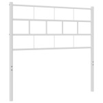 vidaXL Tăblie de pat metalică, alb, 75 cm vidaXL Tăblie de pat metalică, alb, 75 cm