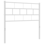 vidaXL Tăblie de pat metalică, alb, 80 cm vidaXL Tăblie de pat metalică, alb, 80 cm