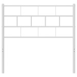 vidaXL Tăblie de pat metalică, alb, 80 cm vidaXL Tăblie de pat metalică, alb, 80 cm