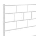 vidaXL Tăblie de pat metalică, alb, 80 cm vidaXL Tăblie de pat metalică, alb, 80 cm
