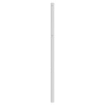 vidaXL Tăblie de pat metalică, alb, 140 cm