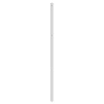 vidaXL Tăblie de pat metalică, alb, 150 cm