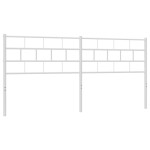 vidaXL Tăblie de pat metalică, alb, 160 cm