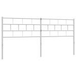 vidaXL Tăblie de pat metalică, alb, 200 cm vidaXL Tăblie de pat metalică, alb, 200 cm