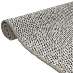 vidaXL Covor traversă aspect sisal, platina, 50x100 cm