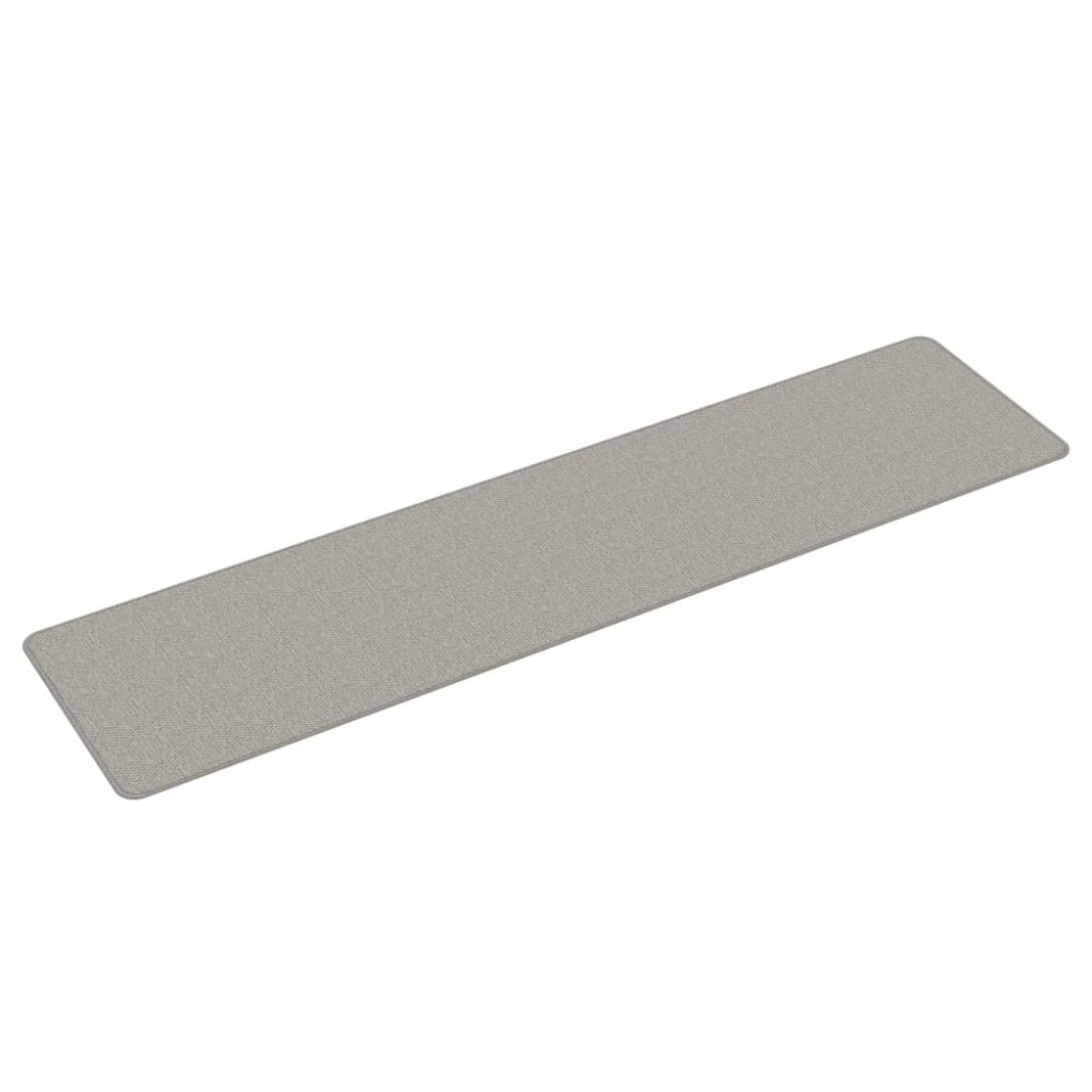 vidaXL Covor traversă aspect sisal, gri taupe, 50x200 cm