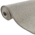 vidaXL Covor traversă aspect sisal, platina, 50x250 cm