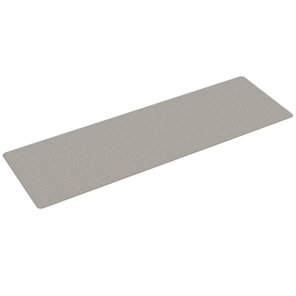 vidaXL Covor traversă aspect sisal, gri taupe, 80x250 cm