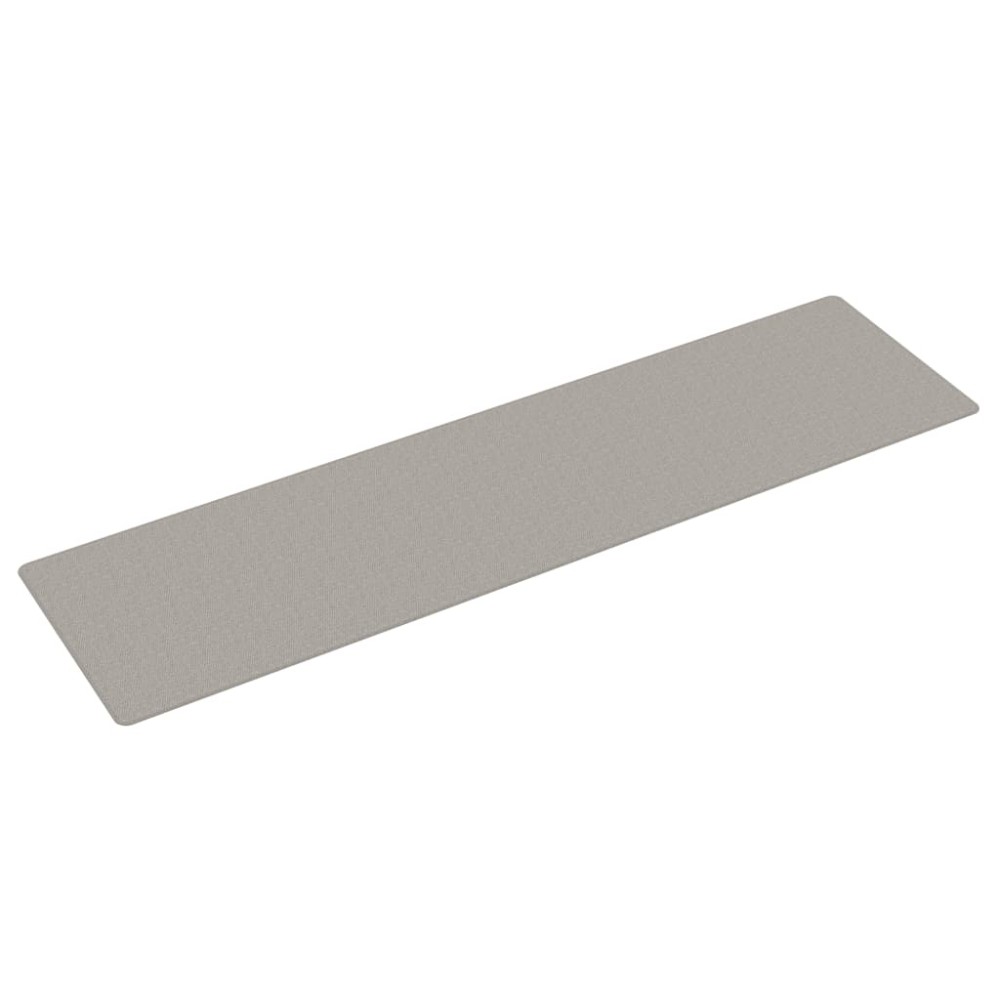vidaXL Covor traversă aspect sisal, gri taupe, 80x300 cm