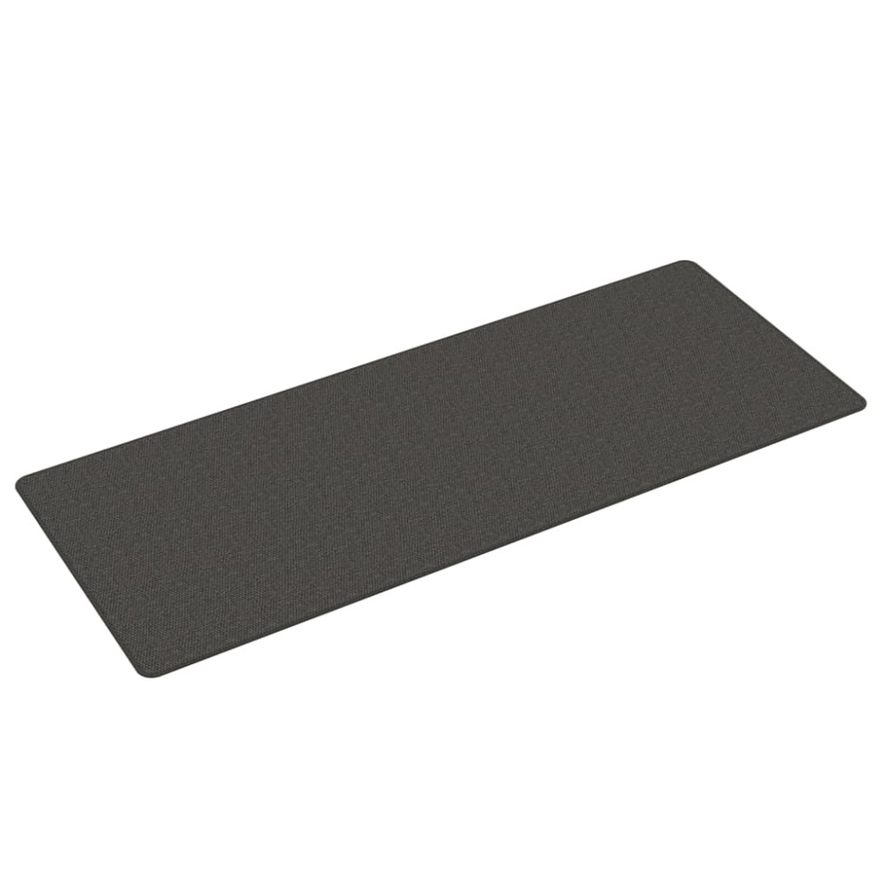 vidaXL Covor traversă aspect sisal, antracit, 80x200 cm