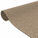 vidaXL Covor traversă aspect sisal, nisipiu, 50x100 cm