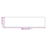 vidaXL Covor traversă aspect sisal, nisipiu, 50x200 cm