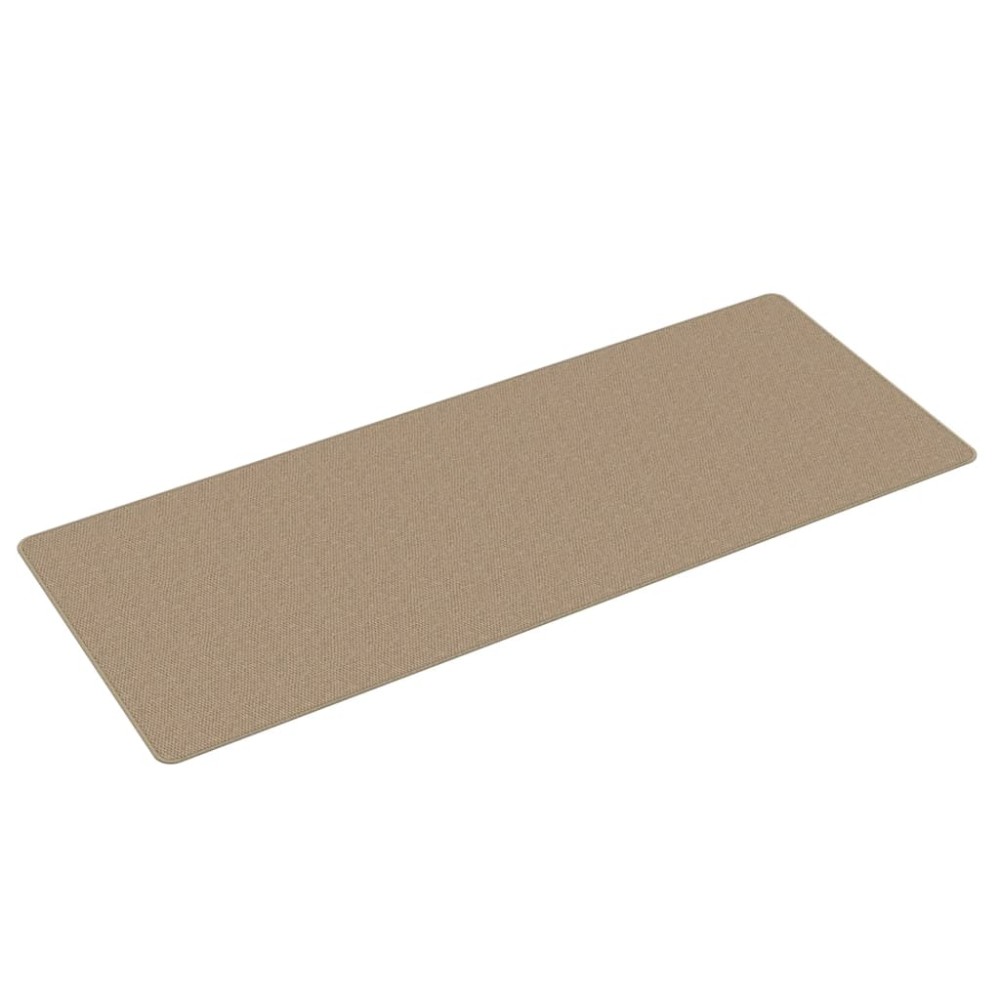 vidaXL Covor traversă aspect sisal, nisipiu, 80x200 cm