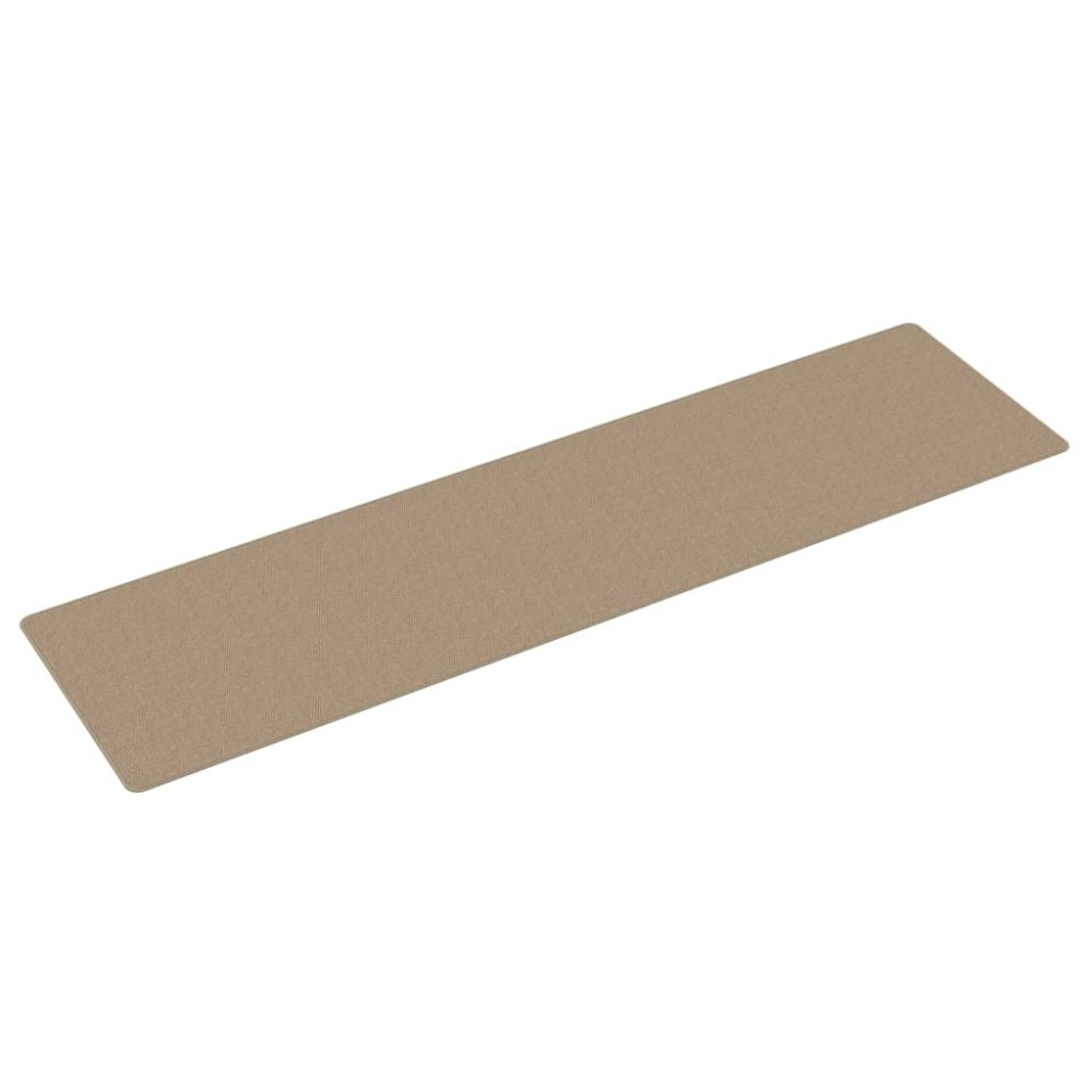vidaXL Covor traversă aspect sisal, nisipiu, 80x300 cm