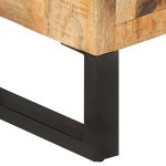 vidaXL Dulap, 80x30x71 cm, lemn masiv de mango brut și metal