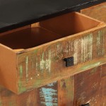 vidaXL Dulap, 140x35x70 cm, lemn masiv reciclat și metal vidaXL Dulap, 140x35x70 cm, lemn masiv reciclat și metal