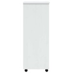 vidaXL Dulap rulant cu sertare MOSS, alb, lemn masiv de pin