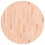 vidaXL Blat de masă rotund, Ø90x2,5 cm, lemn masiv de fag vidaXL Blat de masă rotund, Ø90x2,5 cm, lemn masiv de fag