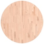 vidaXL Blat de masă rotund, Ø80x4 cm, lemn masiv de fag vidaXL Blat de masă rotund, Ø80x4 cm, lemn masiv de fag