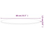 vidaXL Blat de masă rotund, Ø80x1,5 cm, lemn masiv de fag vidaXL Blat de masă rotund, Ø80x1,5 cm, lemn masiv de fag