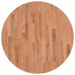 vidaXL Blat de masă rotund, Ø70x2,5 cm, lemn masiv de fag