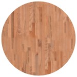 vidaXL Blat de masă rotund, Ø80x2,5 cm, lemn masiv de fag vidaXL Blat de masă rotund, Ø80x2,5 cm, lemn masiv de fag