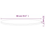 vidaXL Blat de masă rotund, Ø90x2,5 cm, lemn masiv de fag vidaXL Blat de masă rotund, Ø90x2,5 cm, lemn masiv de fag