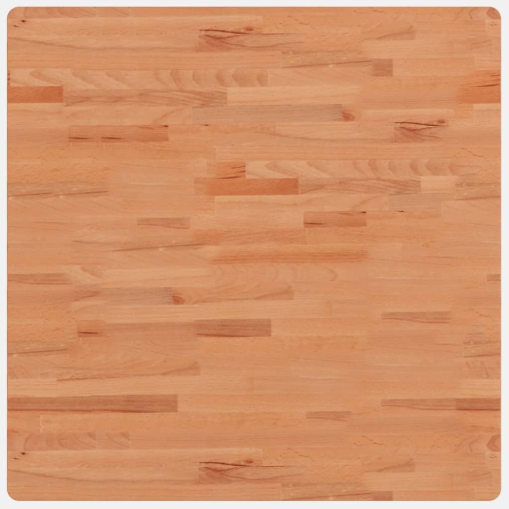 vidaXL Blat de masă pătrat, 80x80x2,5 cm, lemn masiv de fag
