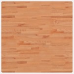 vidaXL Blat de masă pătrat, 90x90x2,5 cm, lemn masiv de fag
