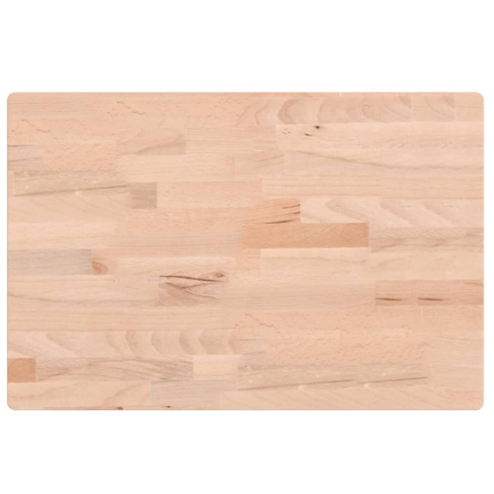 vidaXL Blat de baie, 60x40x2,5 cm, lemn masiv de fag