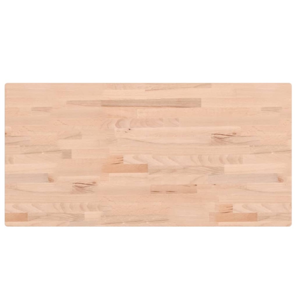 vidaXL Blat de baie, 100x50x4 cm, lemn masiv de fag