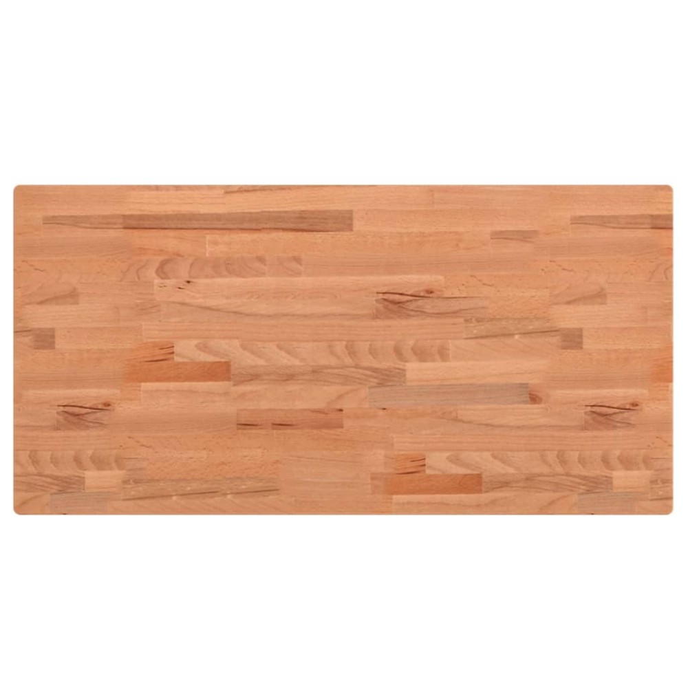 vidaXL Blat de baie, 80x40x1,5 cm, lemn masiv de fag