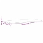 vidaXL Blat de baie, 100x60x1,5 cm, lemn masiv de fag vidaXL Blat de baie, 100x60x1,5 cm, lemn masiv de fag
