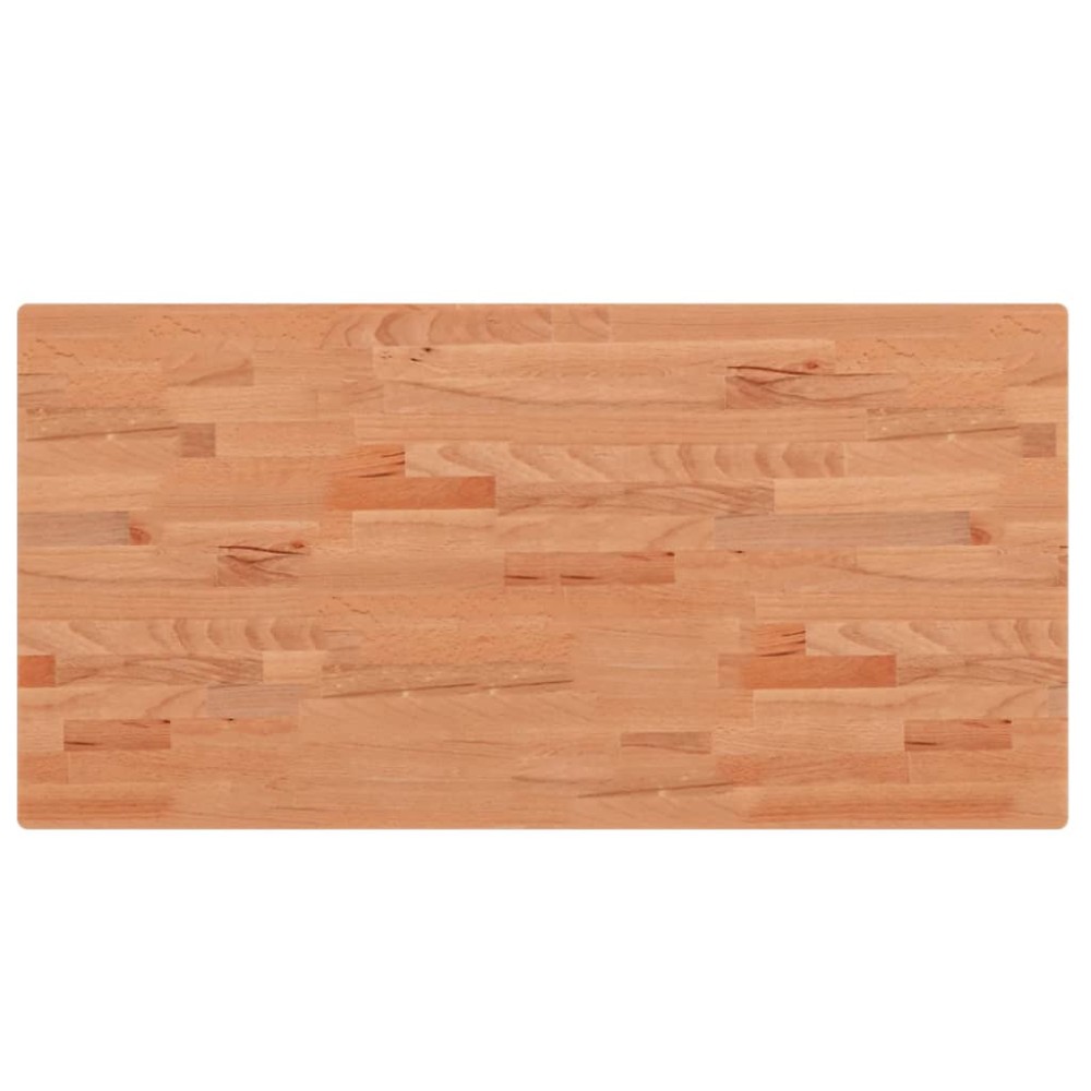 vidaXL Blat de baie, 100x50x2,5 cm, lemn masiv de fag