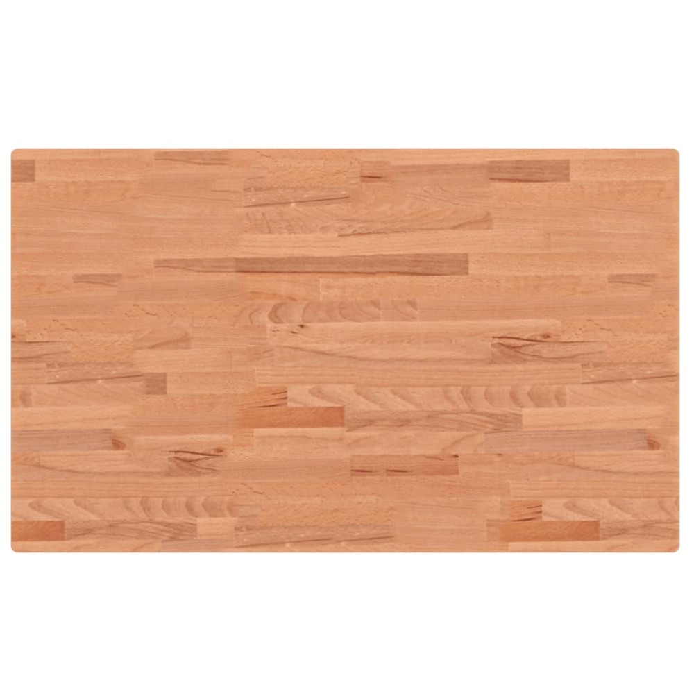 vidaXL Blat de baie, 100x60x2,5 cm, lemn masiv de fag