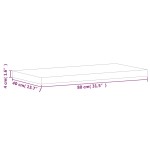 vidaXL Blat de baie, 80x40x4 cm, lemn masiv de fag vidaXL Blat de baie, 80x40x4 cm, lemn masiv de fag