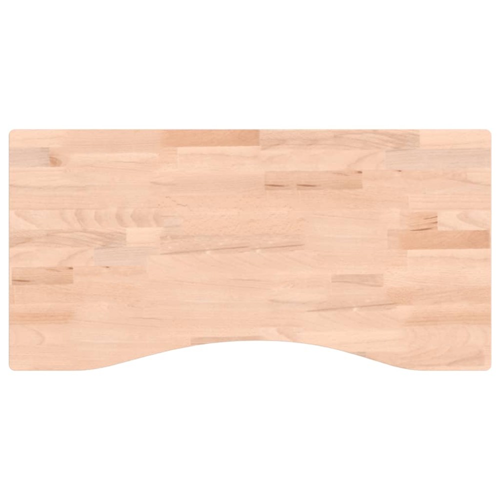 vidaXL Blat de birou, 80x(36-40)x2,5 cm, lemn masiv de fag